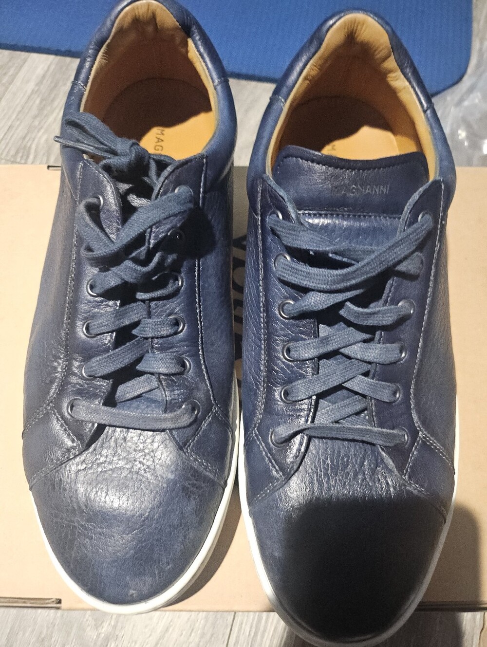 Nordstrom Men's Navy Leather Low-Top Sneakers